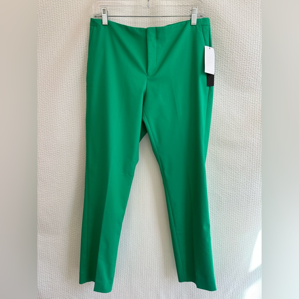 CYNTHIA STEFFE NWT Green Ankle Pants Stretch Career Work Trousers Women’s Size 8